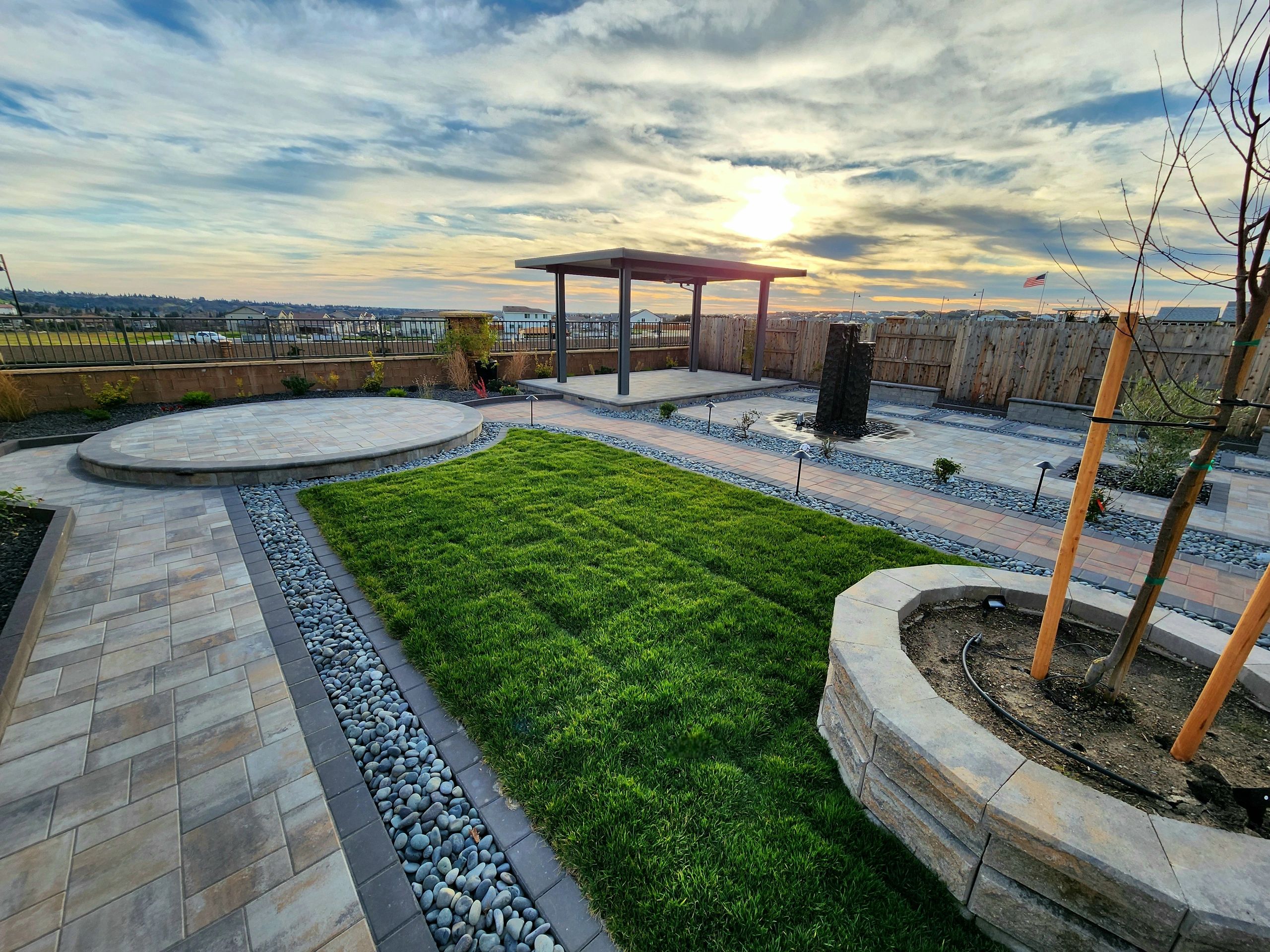 Landscape construction process detail