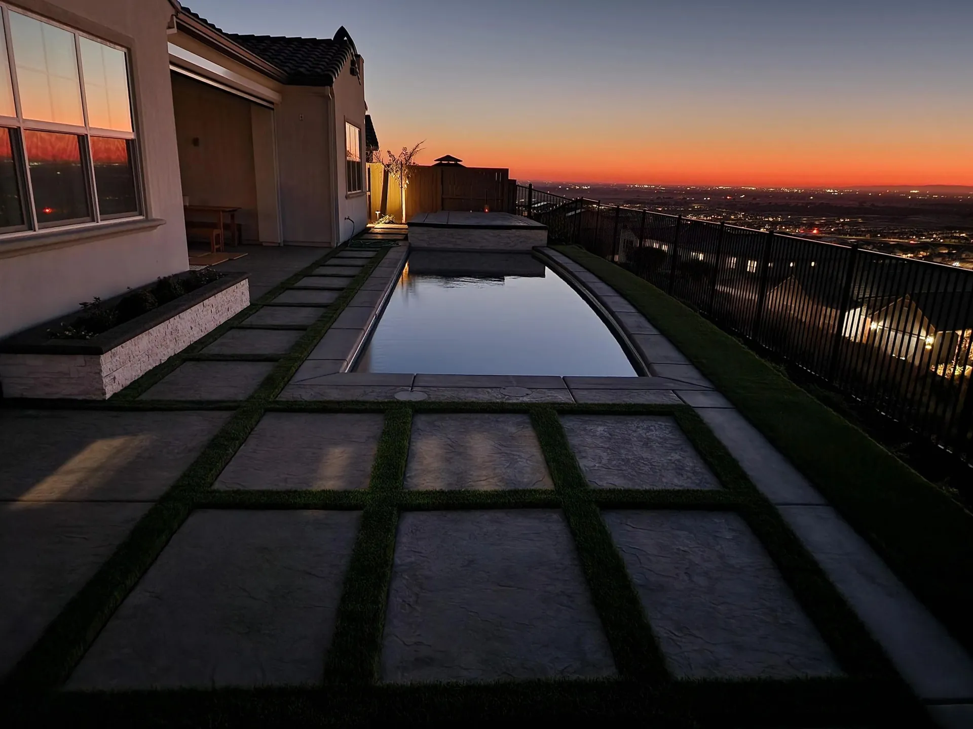 Reliable Landscaping evening project photo