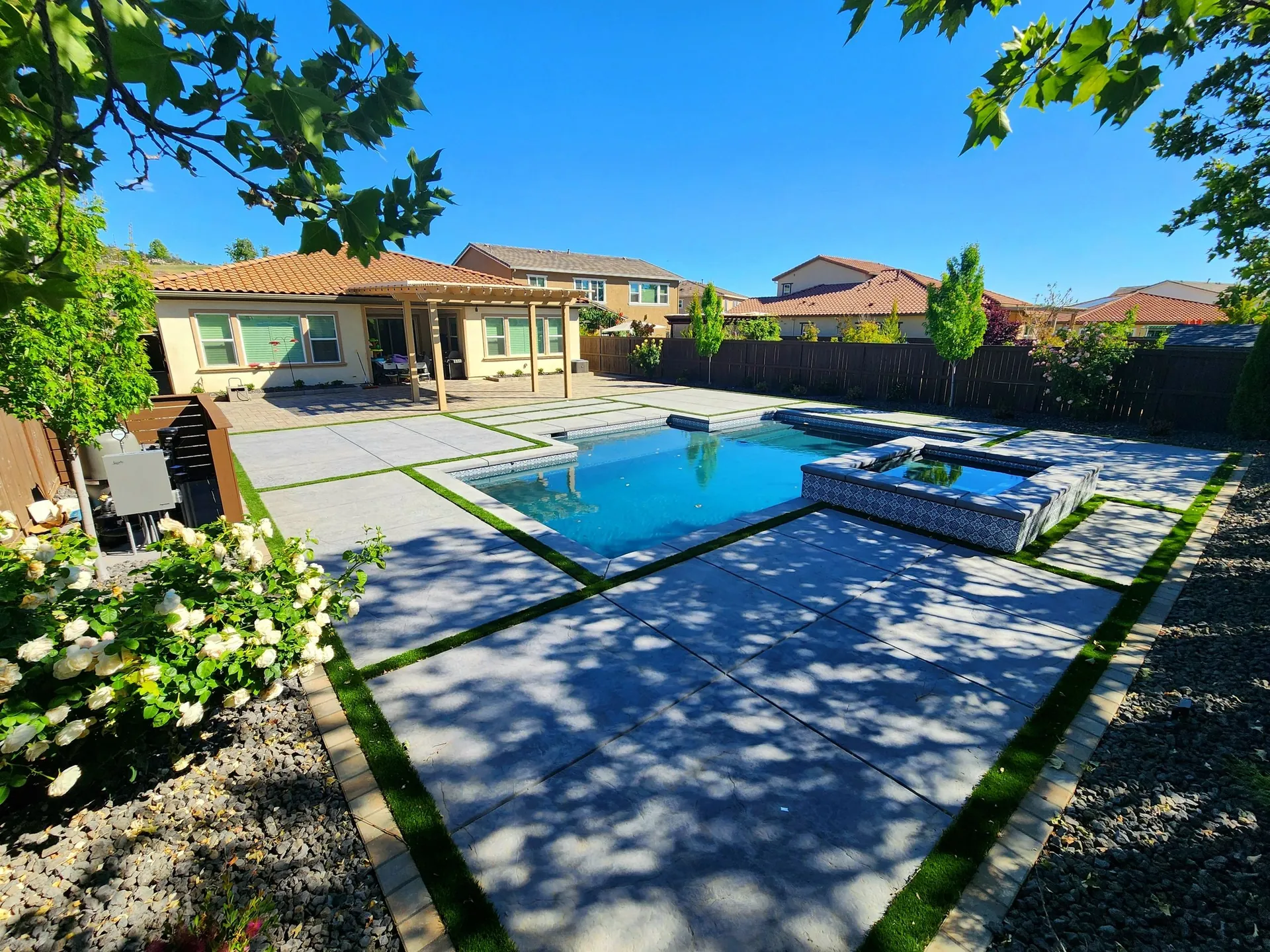 Reliable Landscaping completed outdoor project